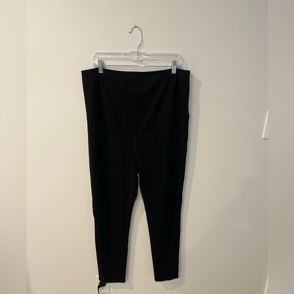 Bundle of 2 Pairs - Women's Comfy Isabel Black Modal Maternity Leggings Size XXL